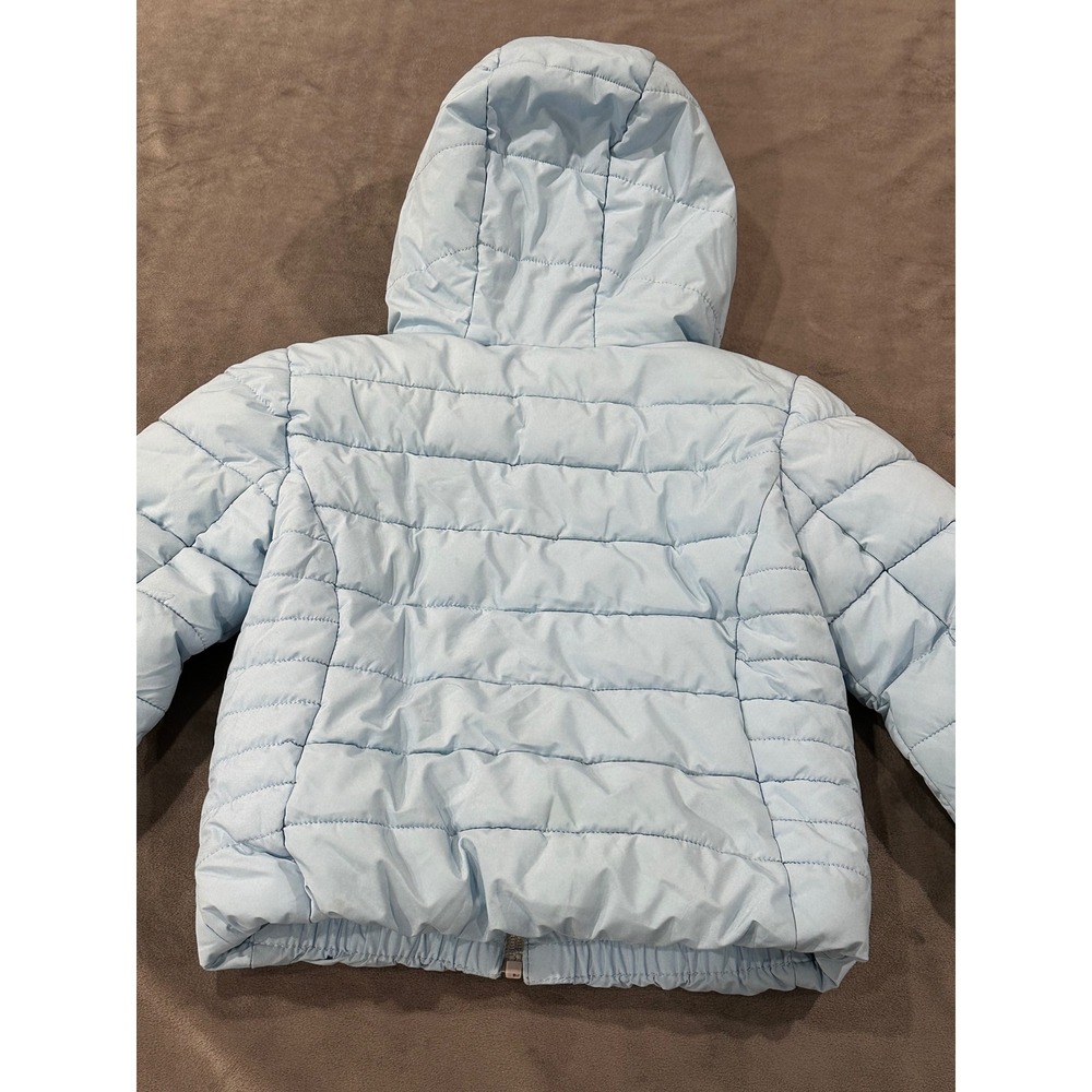 Gerry Kids Light Blue Hooded Puffer Jacket Full Zip Quilted Coat 2T - Picture 2 of 3